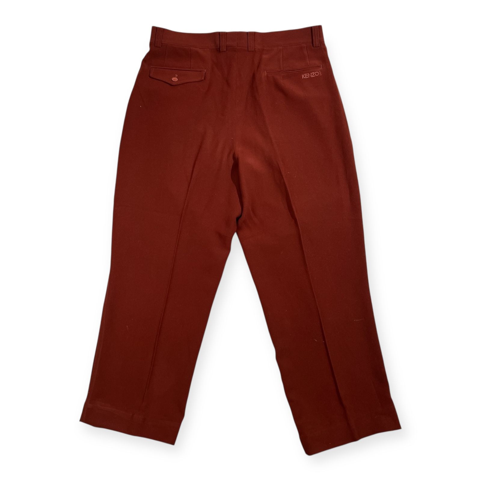 KENZO GOLF ケンゾー ゴルフ ロゴ入り ツータック スラックスパンツ