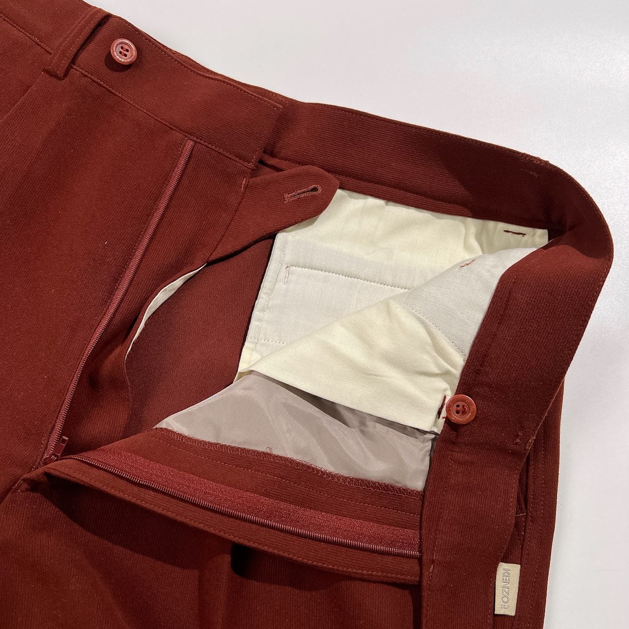 KENZO GOLF ケンゾー ゴルフ ロゴ入り ツータック スラックスパンツ