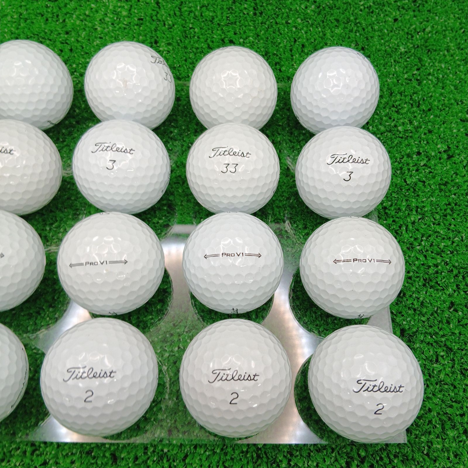 ロストボール タイトリスト Pro V1 20球 2021年モデル ホワイト S