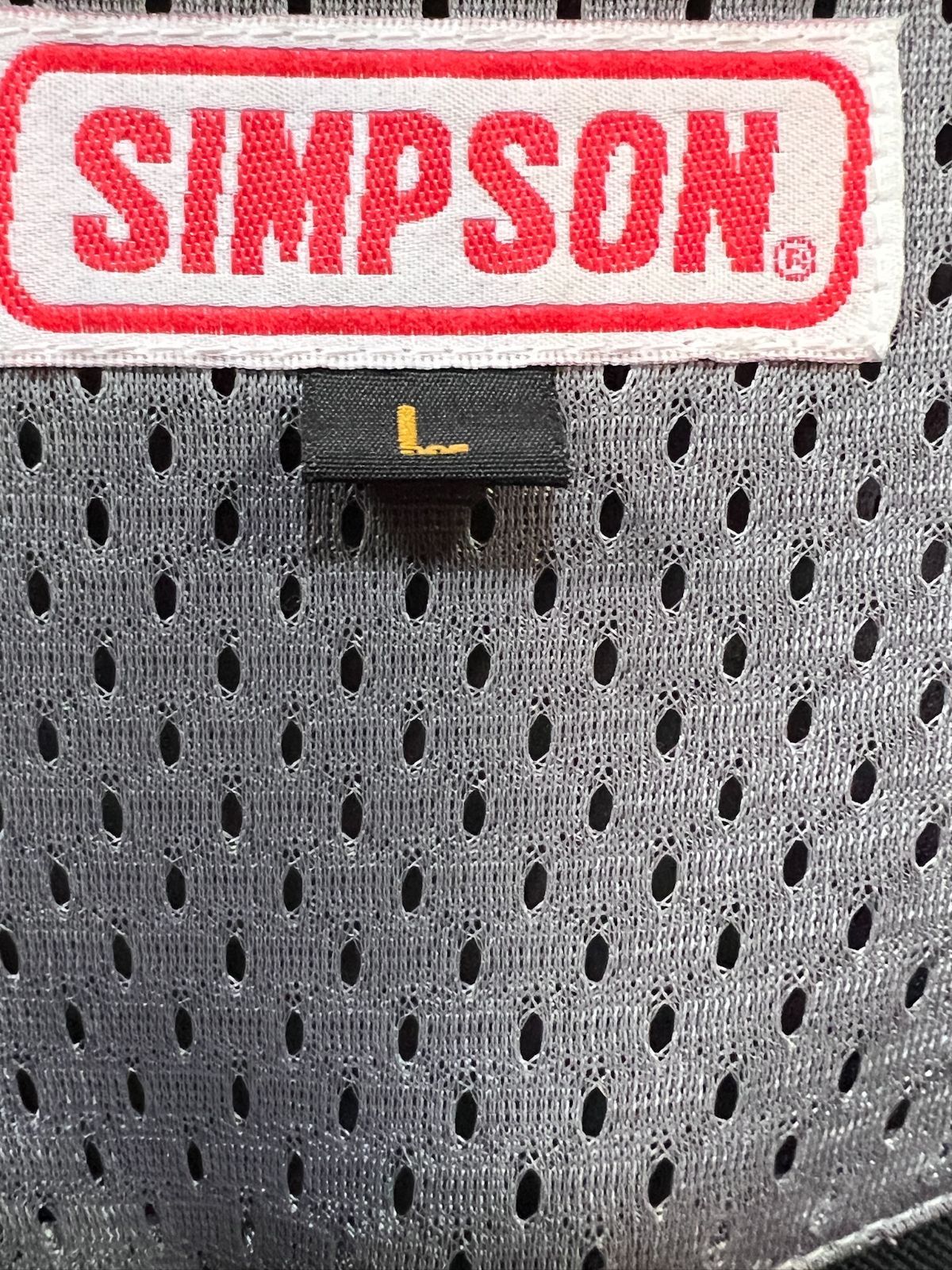 極美品 シンプソン SJ-7114 ハーフメッシュフーデッドジャケット L