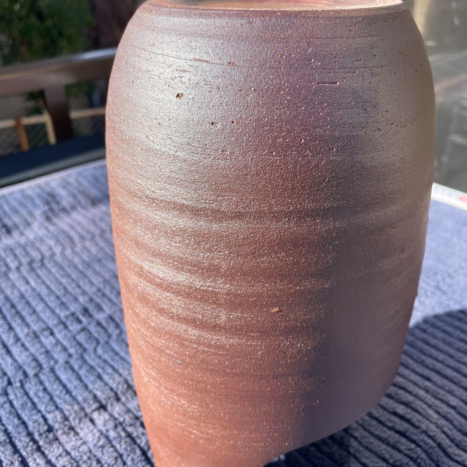 備前焼 花瓶 花器 手桶型 未使用 15×28 - メルカリ