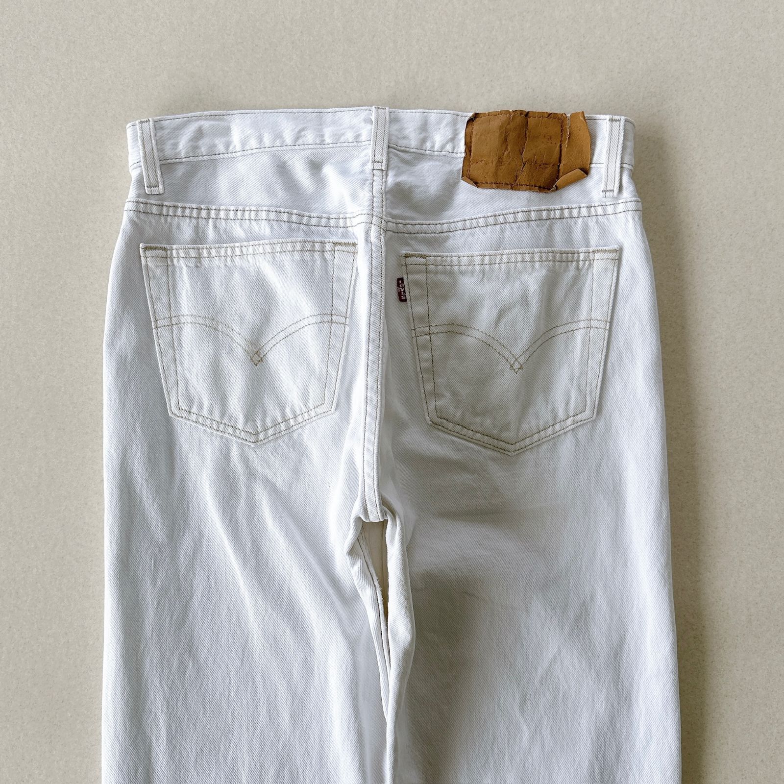 極上サイズ】90s Levi's 501 ホワイトデニム USA製 W31 L30 1995年製