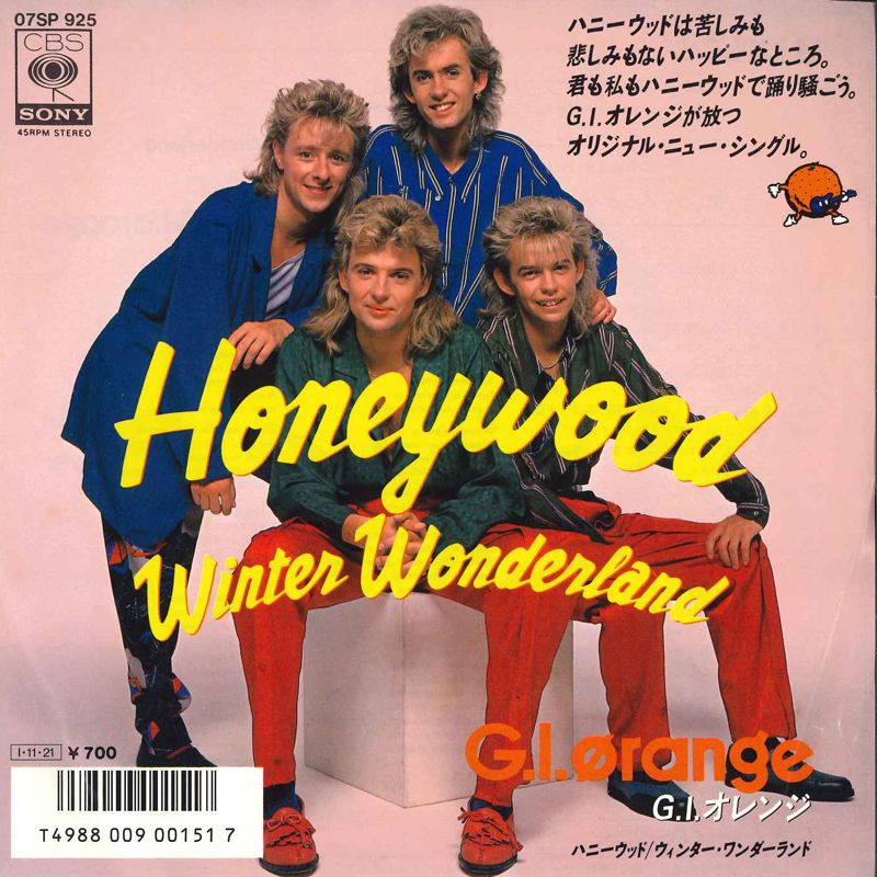 7” GI Orange Honeywood / Winter Wonderland 07SP925 CBS SONY /00080