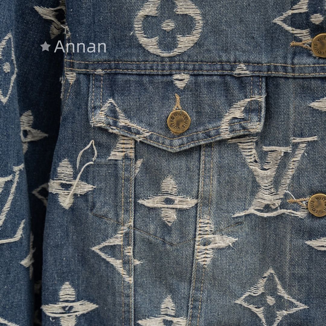 綺麗 LOUISVUITTON ルイヴィトン メンズ モノグラム デニムジャケット