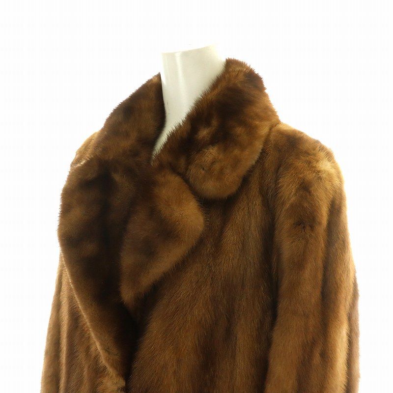 SELECTED FUR ファーコート ミドル ハーフ ミンク 毛皮 総裏地 レース