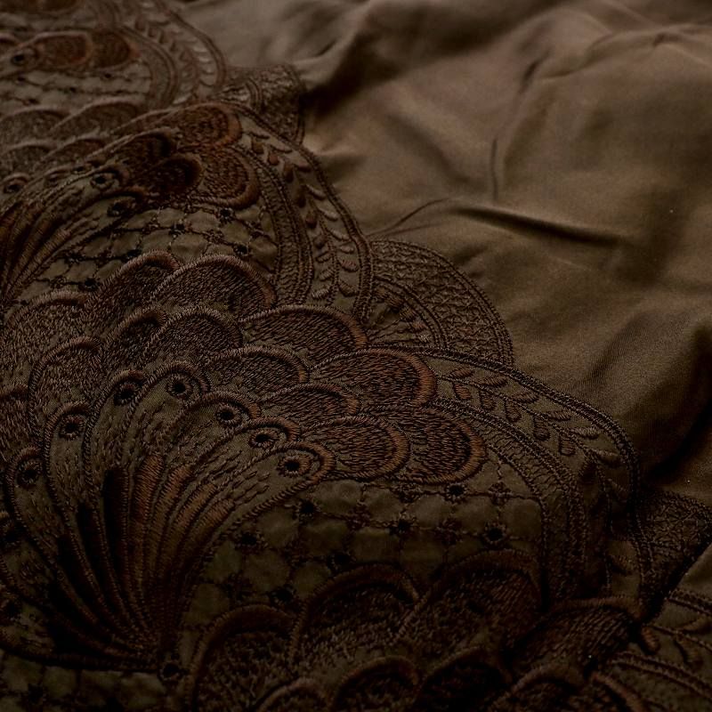 SELECTED FUR ファーコート ミドル ハーフ ミンク 毛皮 総裏地 レース