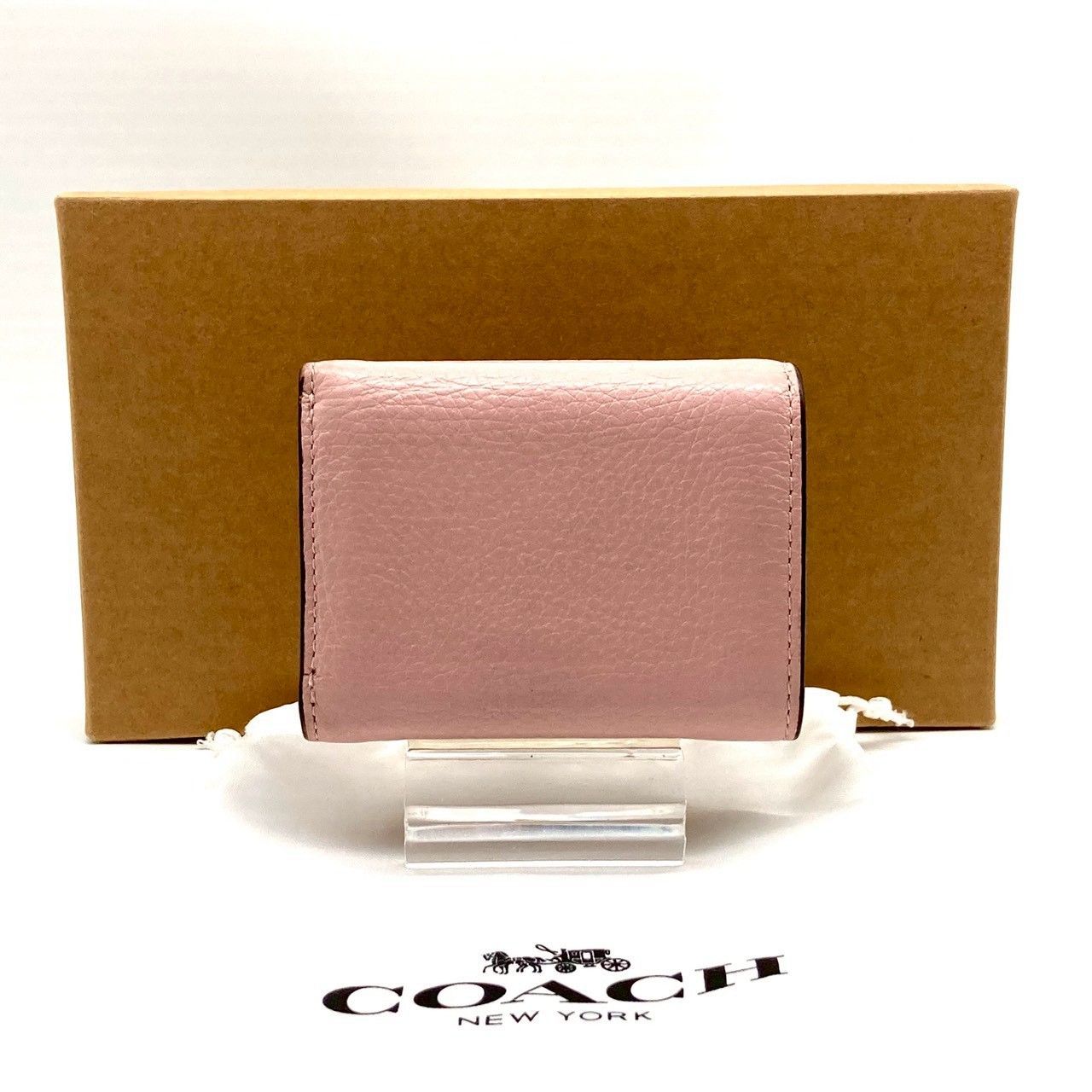 コーチ 三つ折り財布 折り財布 レザー ピンク ディズニー ミッキー