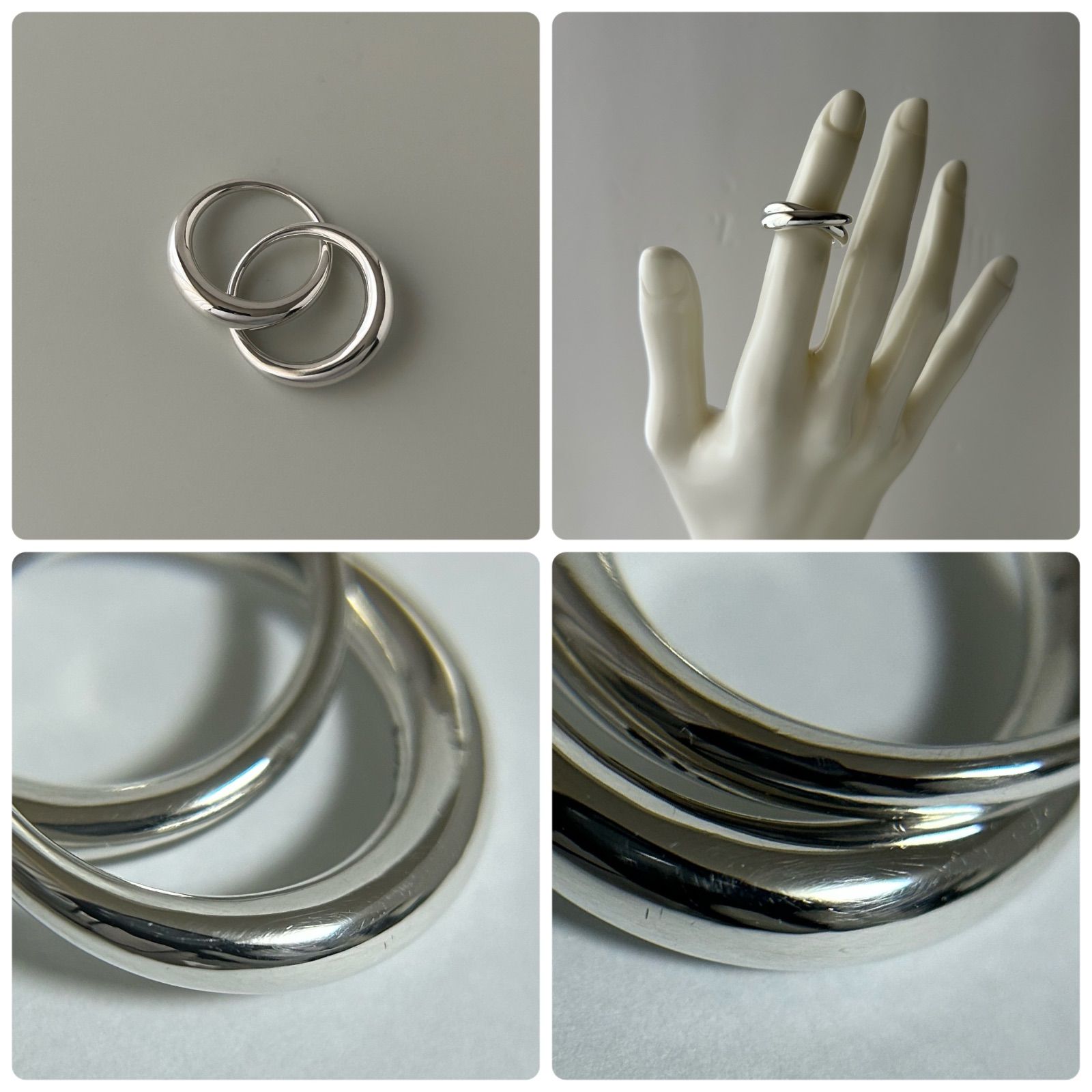 ジョージジェンセン ダブル リング 指輪 447 LUNE Kim Buck AG925