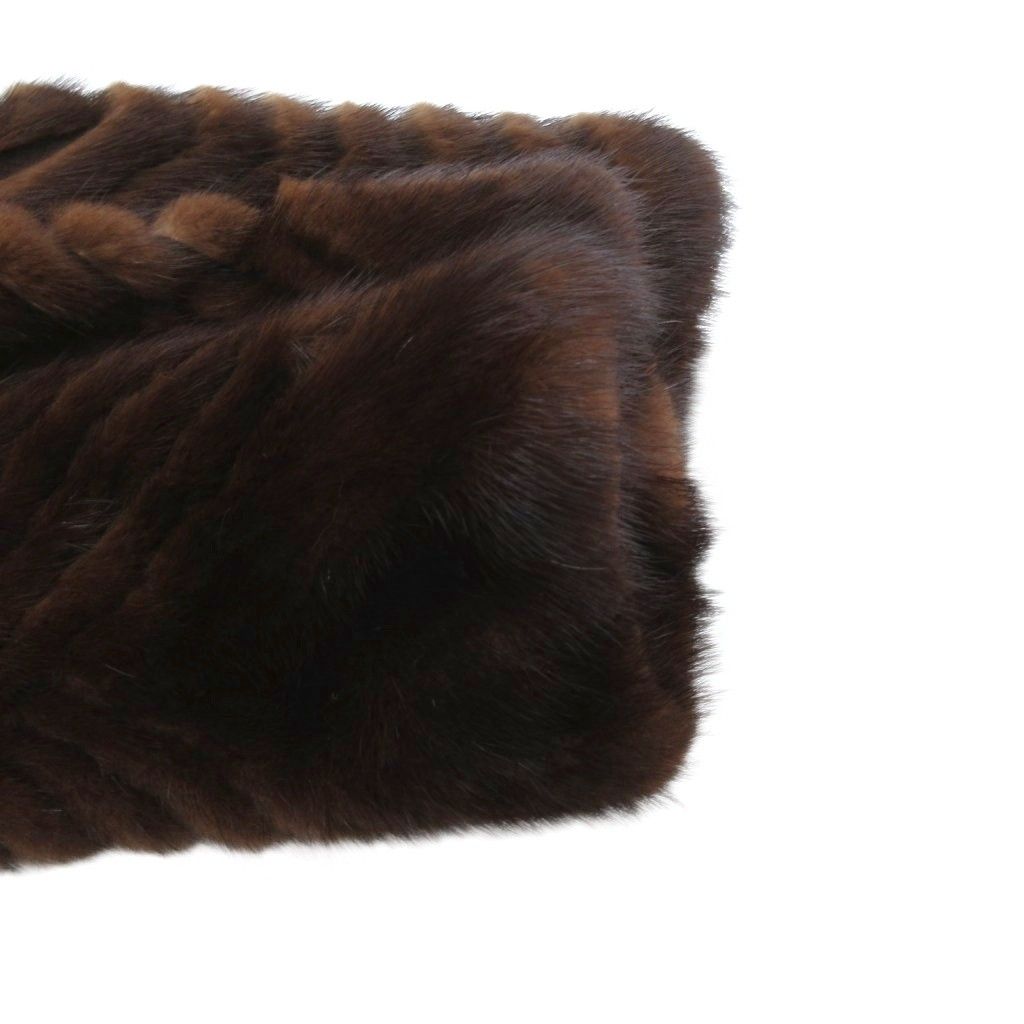 FUR GRISER ファーコート 毛皮 ミンク ミドル丈 茶 ブラウン /JS