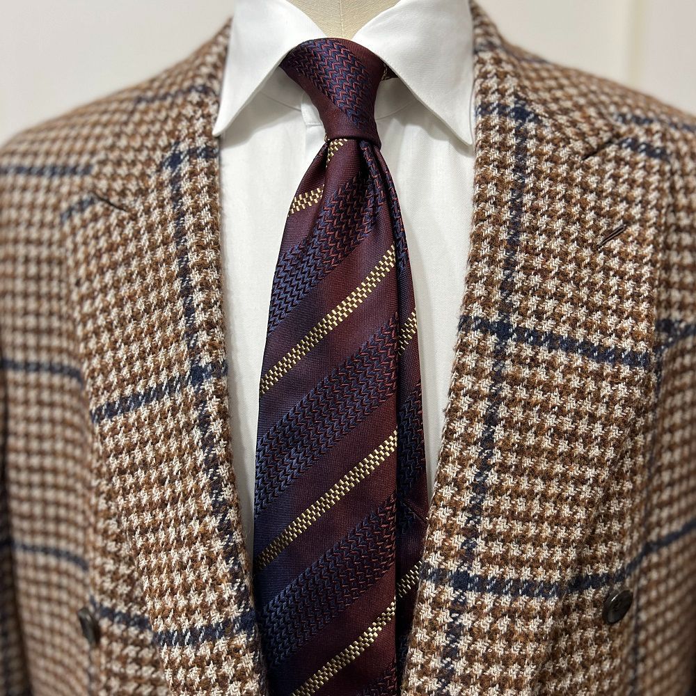 定価37400円の6割引アットヴァンヌッティ新品タグ付イタリア製ネクタイウール Atto Vannucci ( アットヴァンヌッチ ) ネクタイ ワインレッド