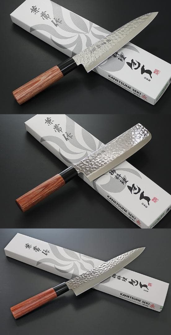 KC-952 三徳 + KC-953 薄刃型+ KC-958 牛刀セット 兼常作 KC-951 牛刀+ KC-953 薄刃型+ KC-957 牛刀セット 兼常作 - メルカリ