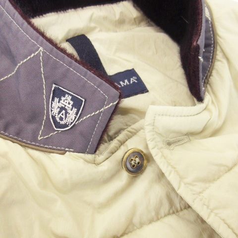 アクアラマ AQUARAMA 中綿 テーラード ジャケット ロゴ ワッペン