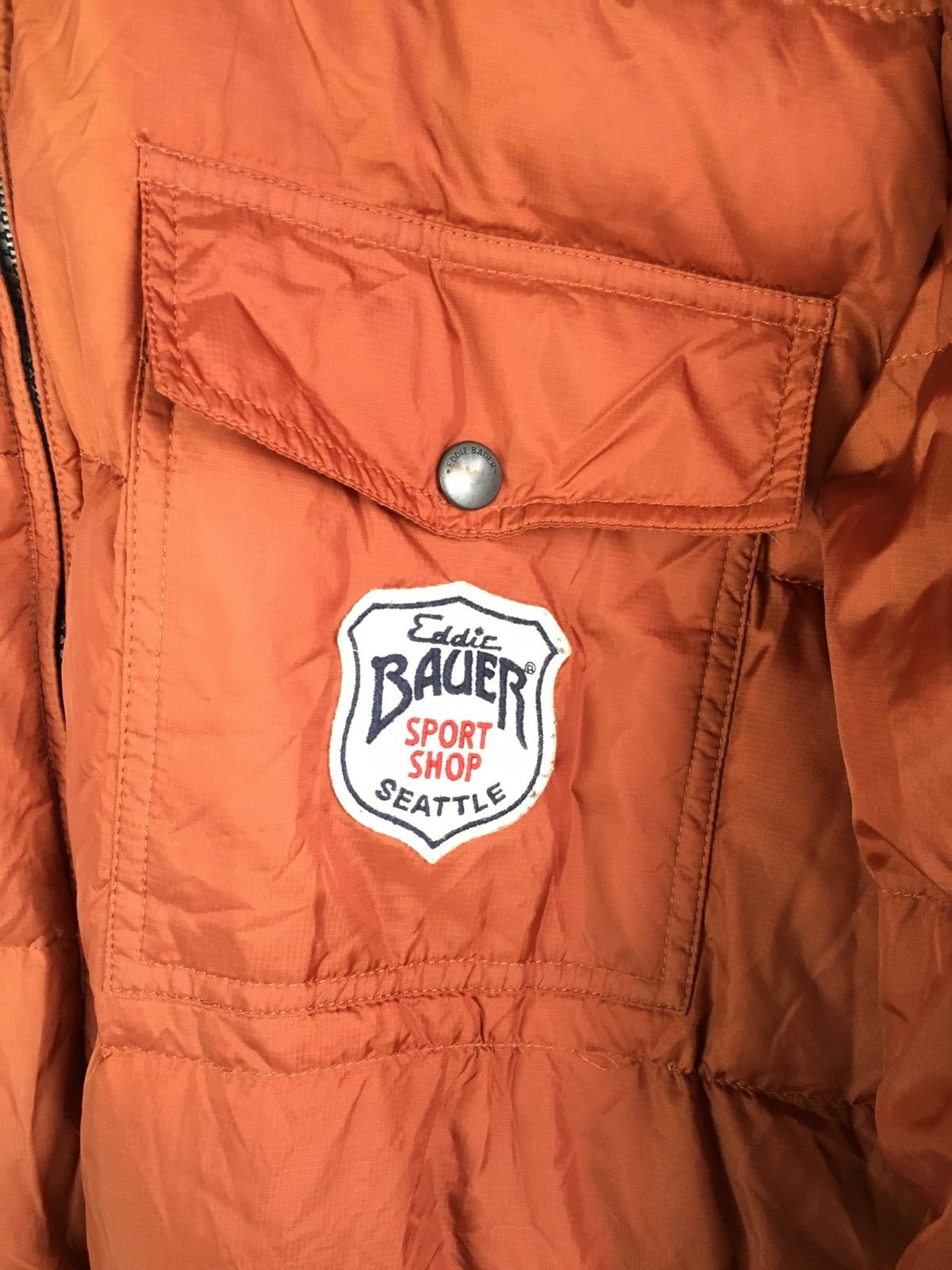 00年代 Eddie Bauer リバーシブルダウンジャケット メンズ L ブラウン 
