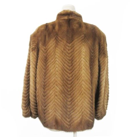 ファーコート　WoodNotesbyOSFUR オズファー オズファー Wood Notes by OS FUR ファーコート ミドル丈 ミンク 毛皮