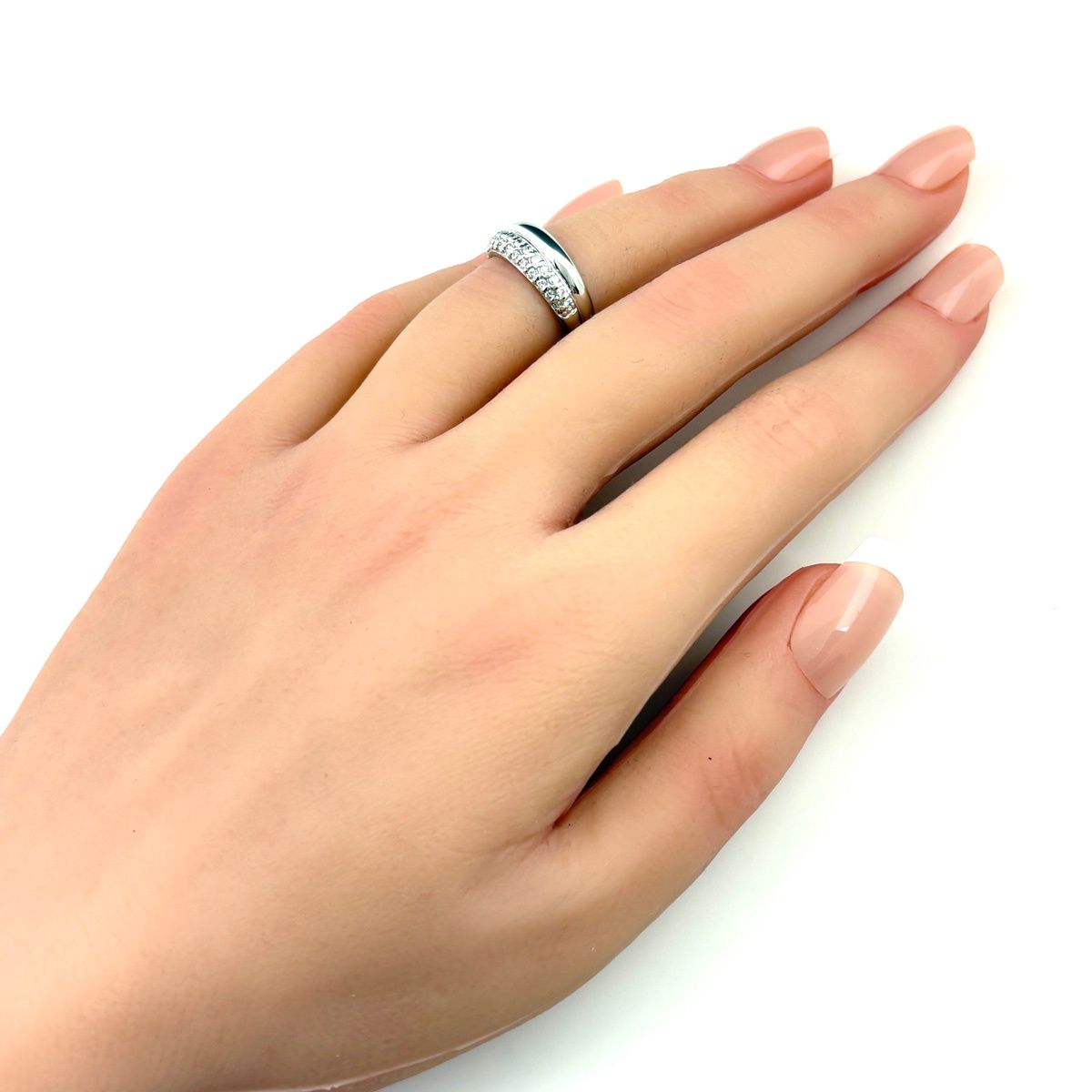 メレダイヤ デザインリング プラチナ 指輪 リング 8号 Pt900