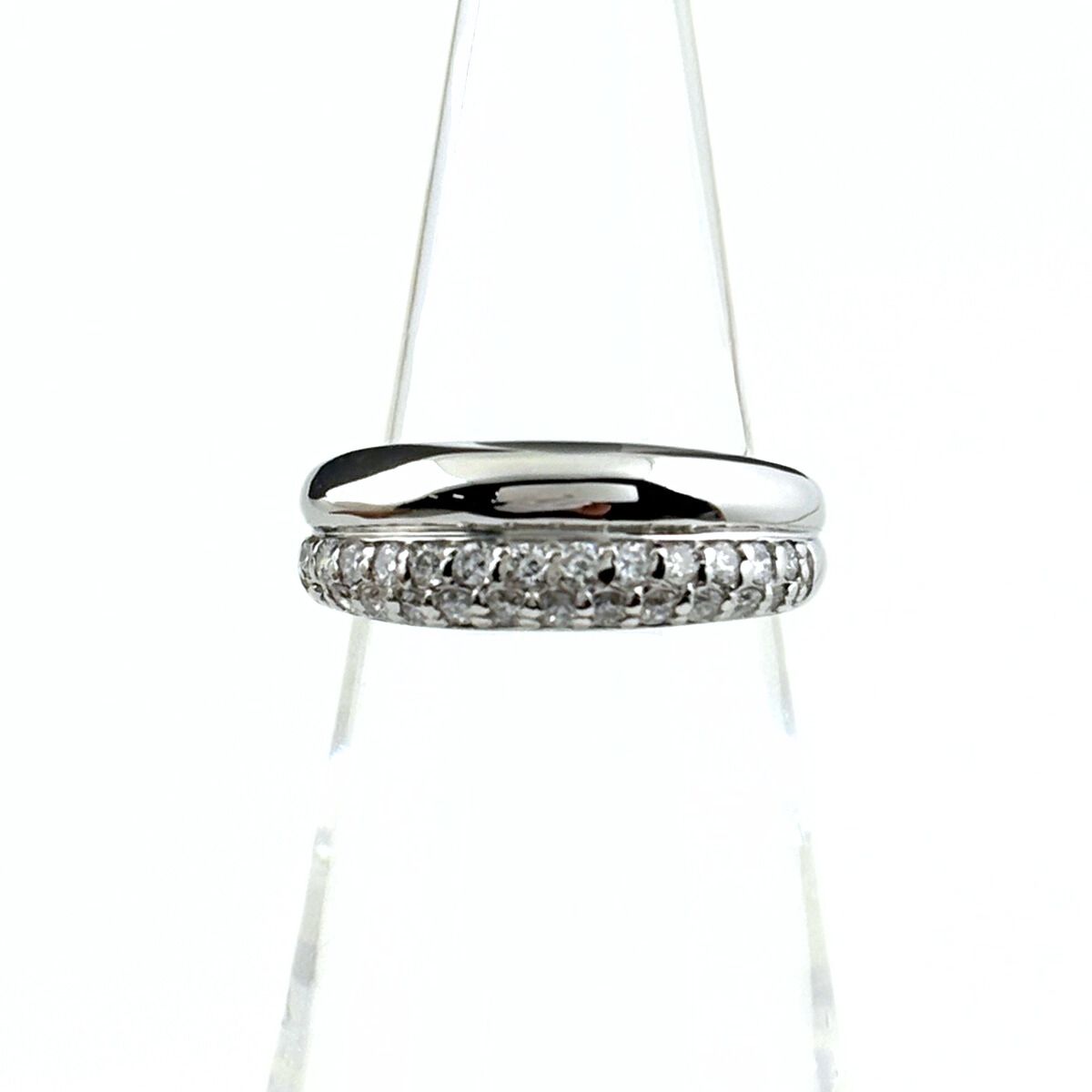 メレダイヤ デザインリング プラチナ 指輪 リング 8号 Pt900