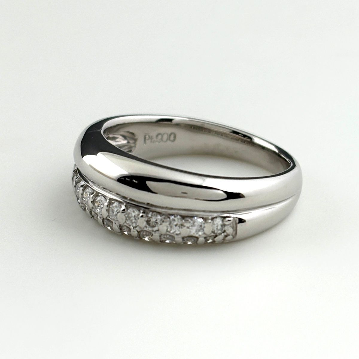 メレダイヤ デザインリング プラチナ 指輪 リング 8号 Pt900