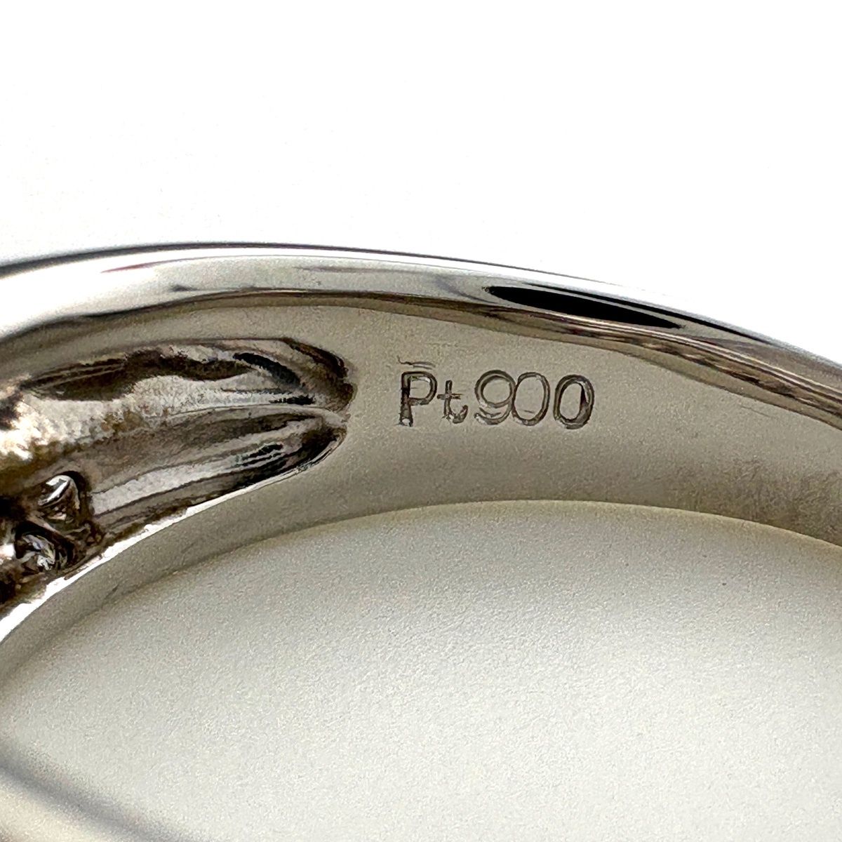 メレダイヤ デザインリング プラチナ 指輪 リング 8号 Pt900