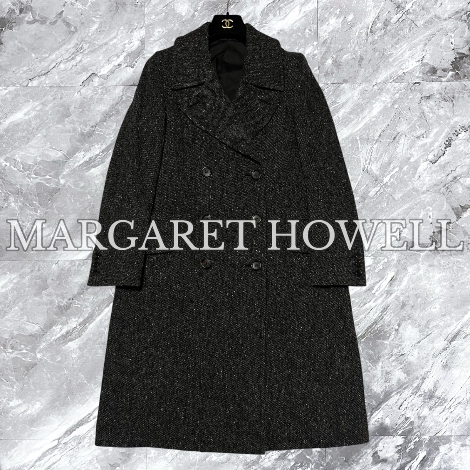 美品 MARGARET HOWELL マーガレットハウエル チェスターコート ロング 