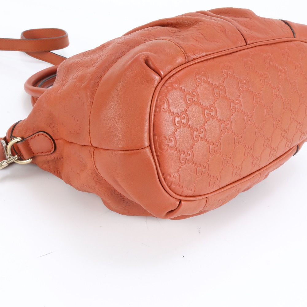 極美品 グッチ グッチシマ スーキー 247902 レザー 2WAY ハンドバッグ