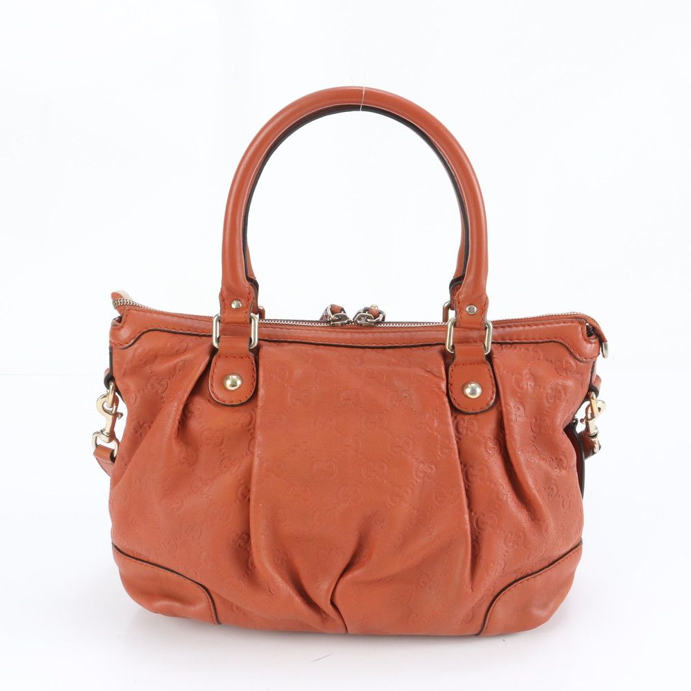 極美品 グッチ グッチシマ スーキー 247902 レザー 2WAY ハンドバッグ