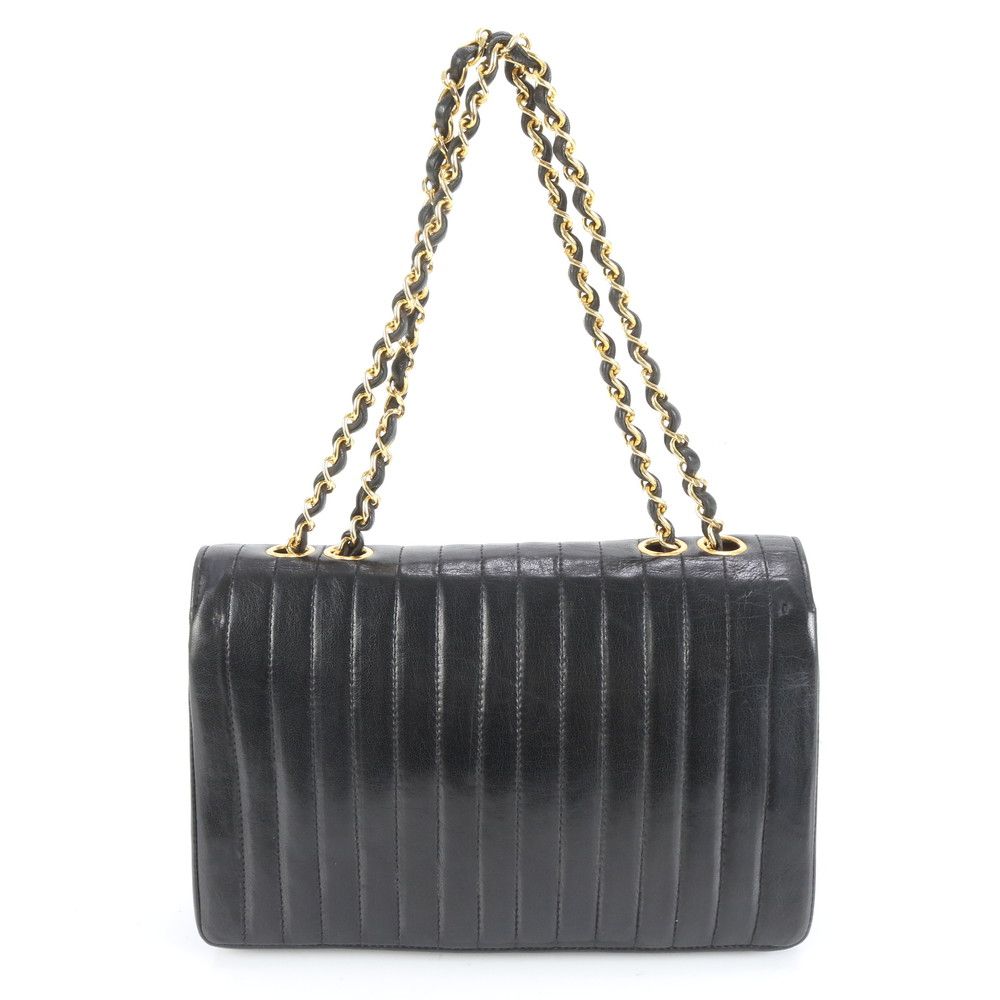 CHANEL シャネル 2way ミニボストンバッグ 黒 シリアルシールあり CHANEL（シャネル） ドーヴィル 2way チェーンショルダーバッグ ミニ