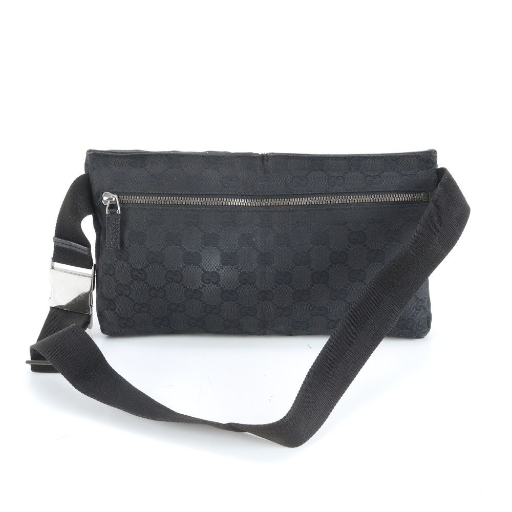 極美品 グッチ GGキャンバス 28566 レザー 2WAY ボディバッグ 斜め掛け