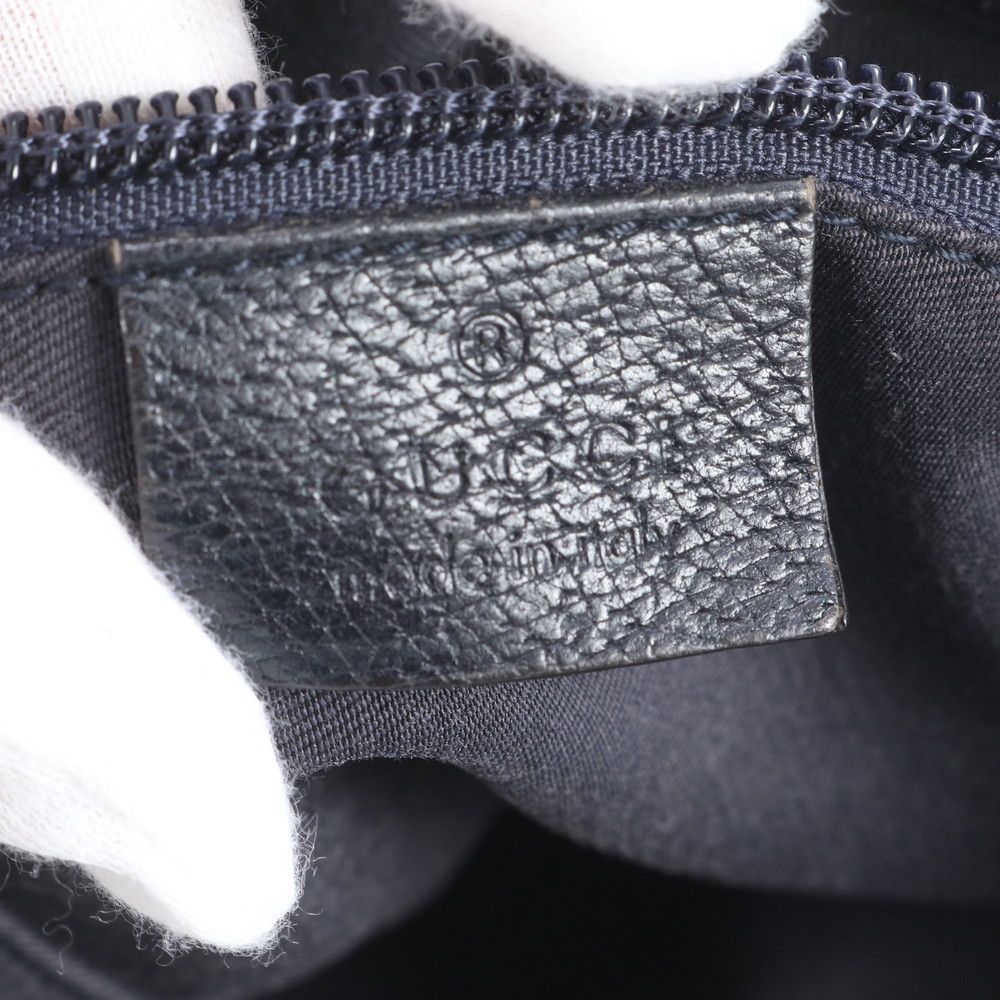 美品 グッチ GGキャンバス シェリー ライン 169937 レザー ショルダー