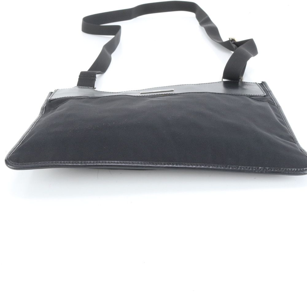 美品 グッチ 019-0354 レザー ナイロン ショルダーバッグ 斜め掛け
