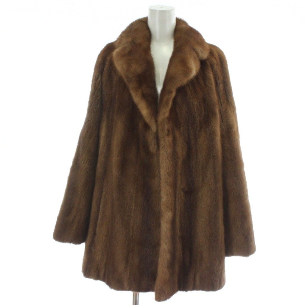 PALODY ファーコート ジャケット ミンクファー 毛皮 ブラウン ミドル