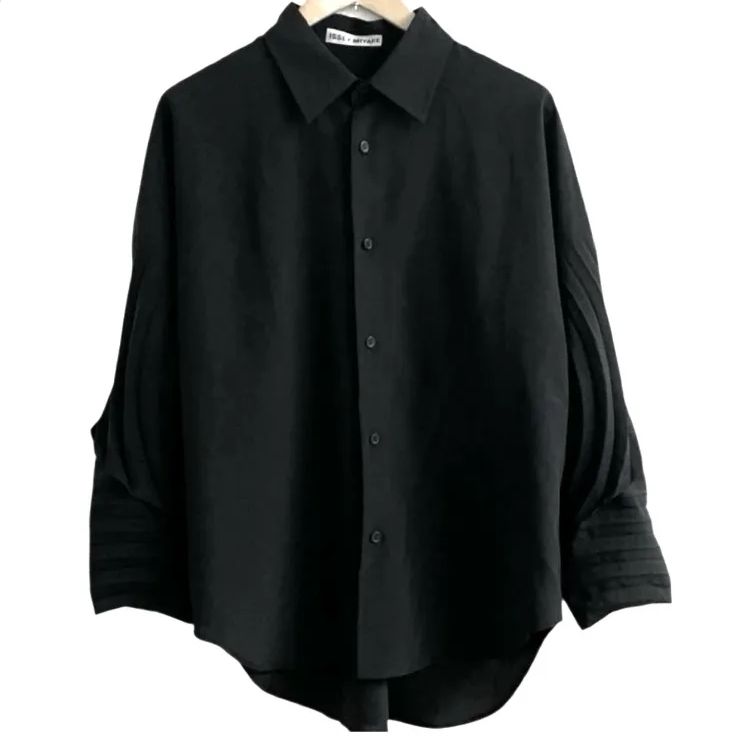 ISSEY MIYAKE イッセイミヤケ 袖 立体 プリーツ 長袖シャツ ブラウス 2 
