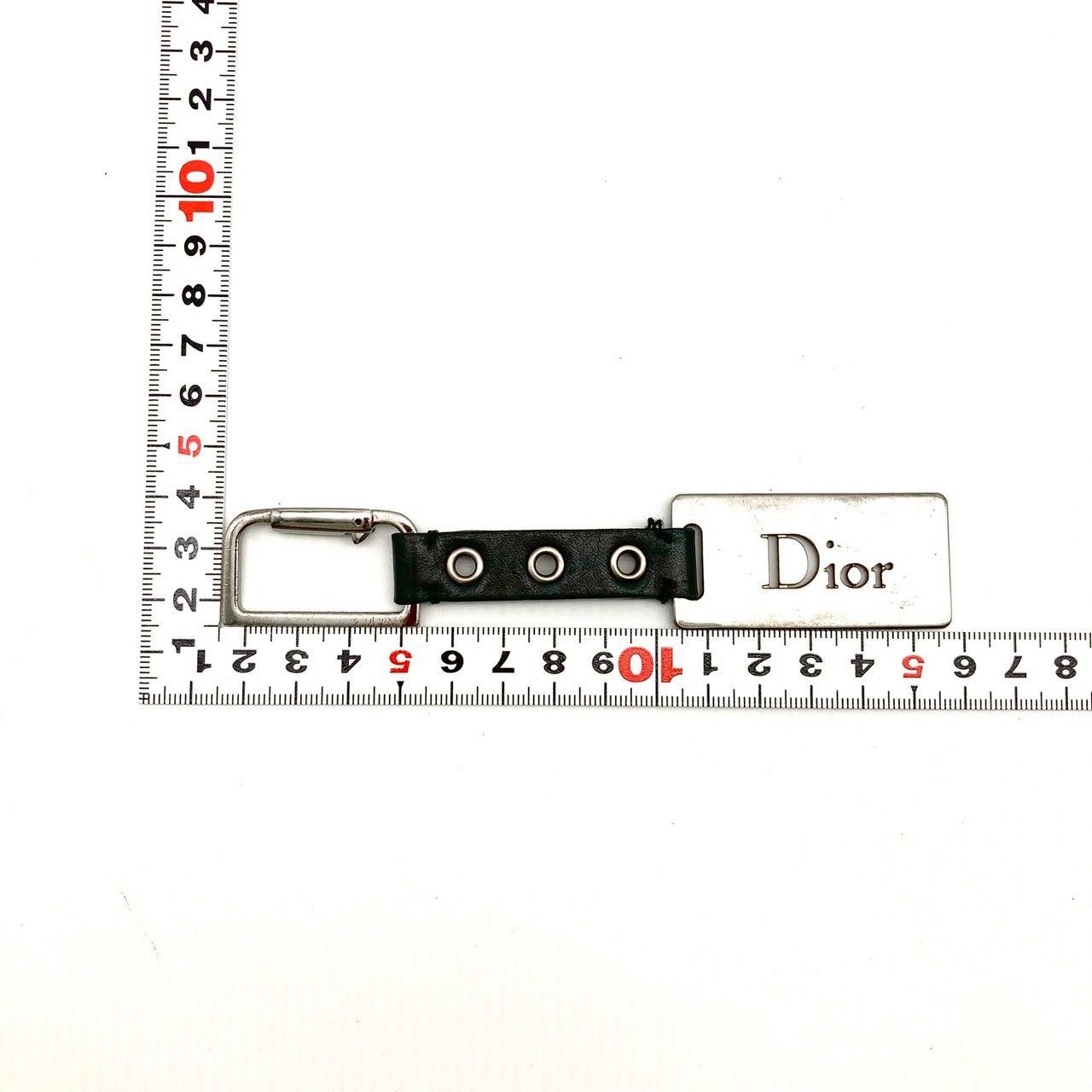 クリスチャンディオール キーホルダー 小物 ブラック シルバー 71226