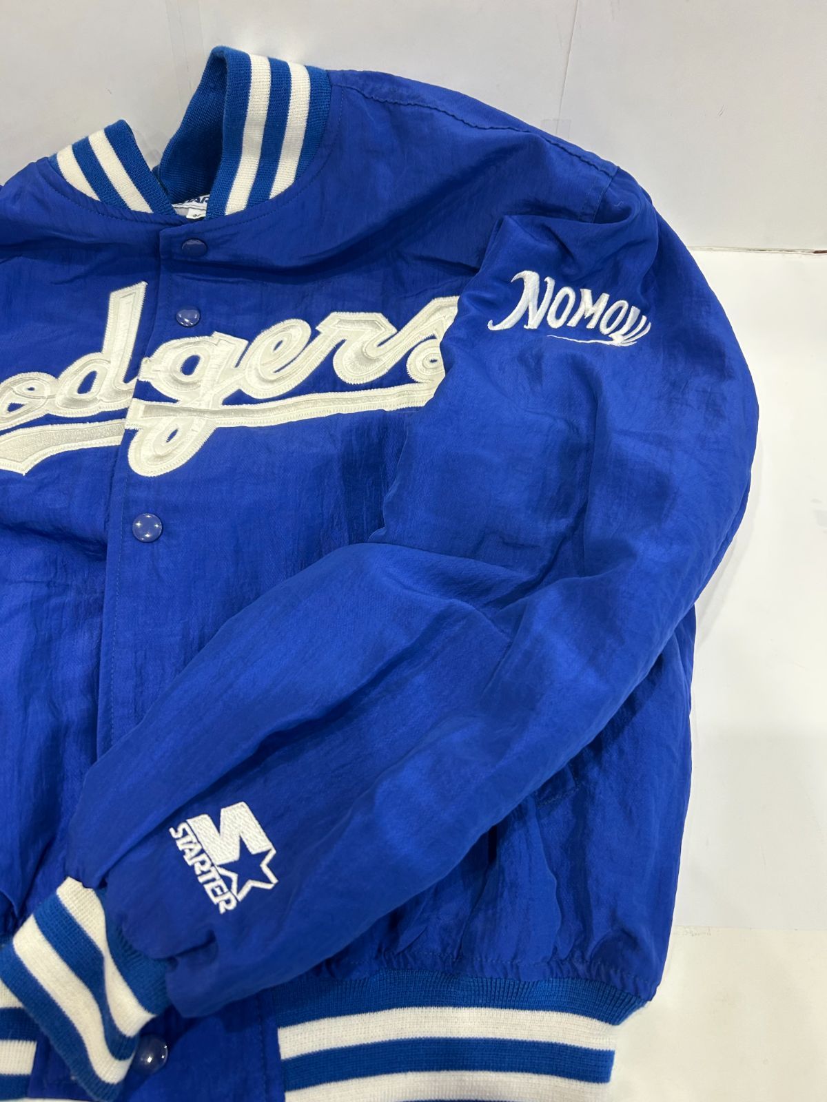 中古 Starter 野茂英雄 ドジャース スタジャン Mサイズ MLB公式