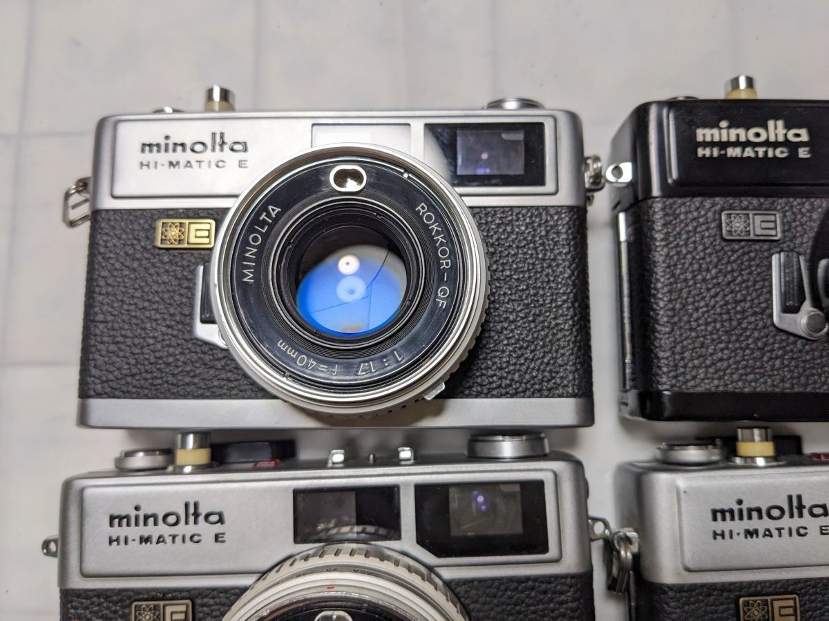☆4台まとめ / ジャンク☆ ミノルタ minolta HI-MATIC E レンジ