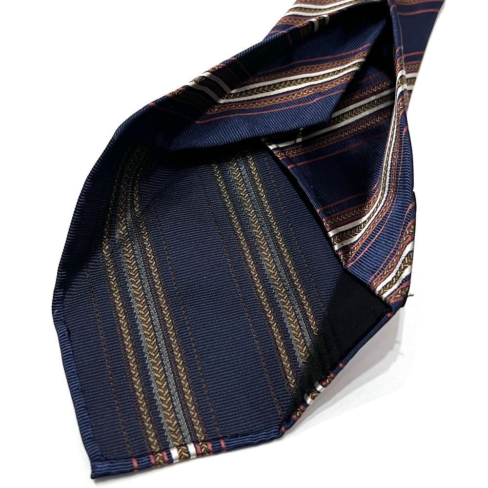 新品　Atto Vannucci　アットヴァンヌッチ　ネクタイ　ストライプ　紺紫 楽天市場】【新品／未使用】Atto Vannucci アット ヴァンヌッチ