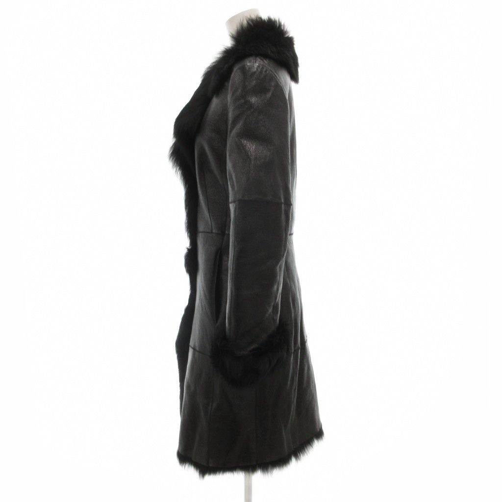 ヒューゴボス HUGO BOSS ムートンファーレザーコート ロング シープ