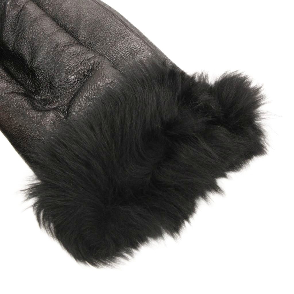 ヒューゴボス HUGO BOSS ムートンファーレザーコート ロング シープ