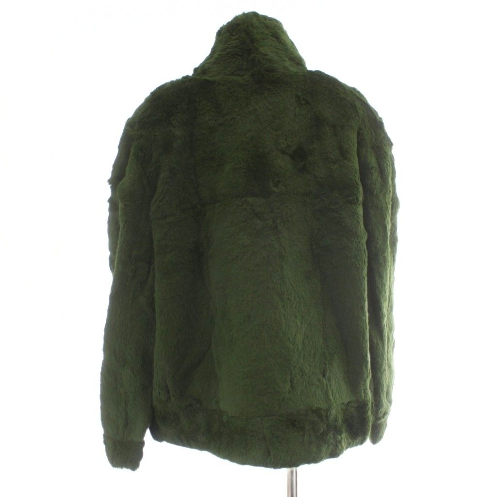 ナカムラファー ショールカラー シェアード デザインミンク ファーコート 緑 ナカムラファー ショールカラー シェアード デザインミンク ファー