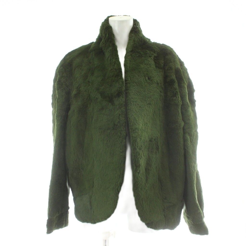新同✩シェアードミンク✩ドイツ製✩柔らか✩グリーン系✩ファーコート 新同✩シェアードミンク✩ドイツ製✩柔らか✩グリーン系✩ファーコート