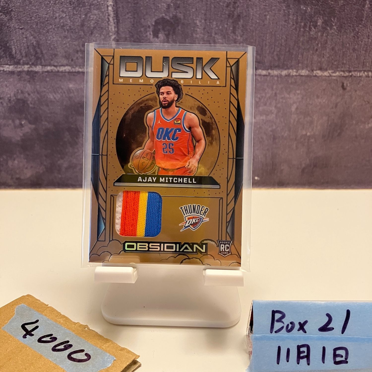 2024 Panini Obsidian Ajay Mitchell 56/60 Oklahoma City Thunder 