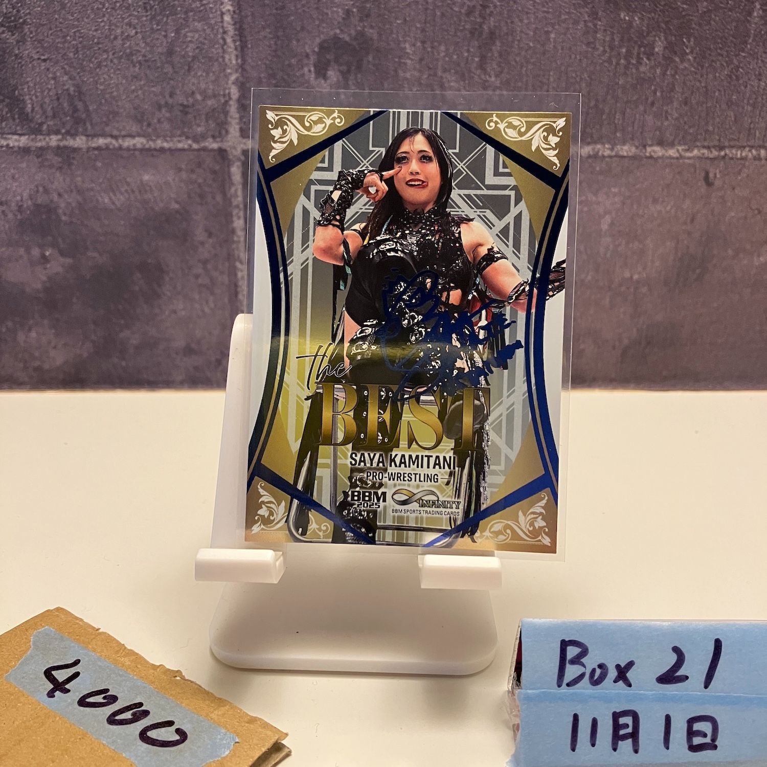 2025 BBM Infinity Woman's pro-wrestling 上谷沙弥 047/120 サイン