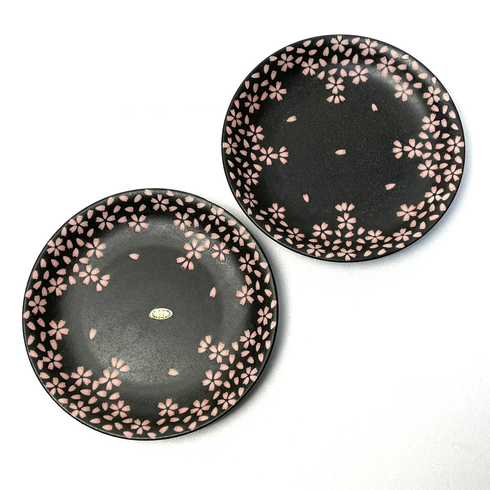 ◼︎未使用保管品◼︎ 【美濃焼 水峰窯】桜柄 天ぷらセット 大皿2枚