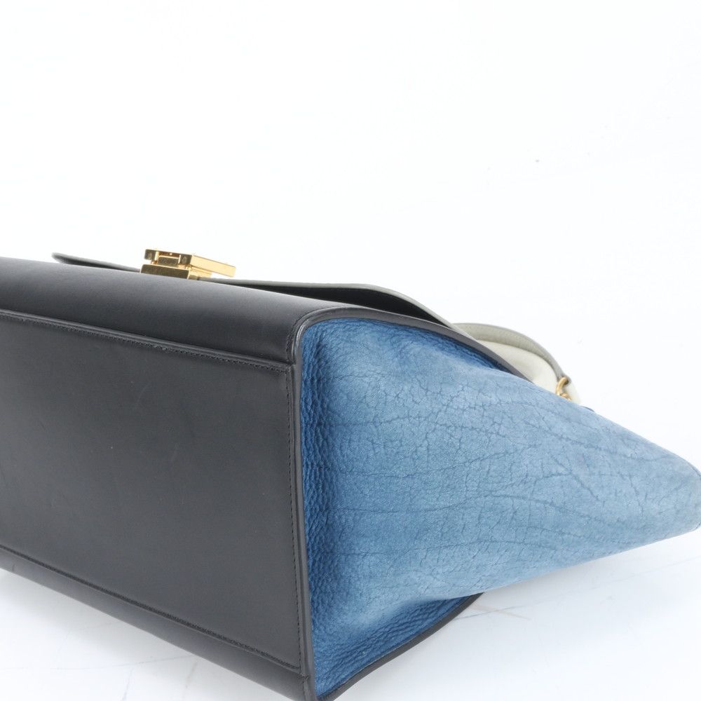 極美品 セリーヌ トラペーズ スモール レザー 2WAY ショルダーバッグ