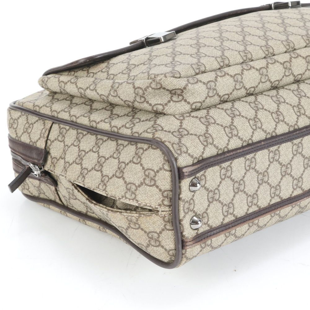 極美品 グッチ GG スプリーム 108825 レザー ビジネス バッグ 書類鞄