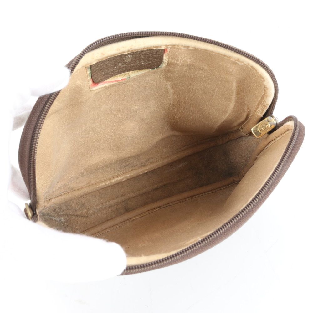 GUCCI GGスプリーム　オールドグッチ　ポーチ　インターロッキング　ロゴ GUCCI GGスプリーム インターロッキング ポーチ レザー オールドグッチ