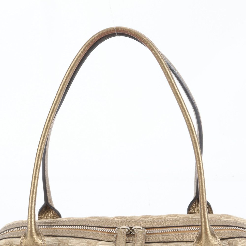 極美品 グッチ GG キャンバス プリンシー リボン ミニ ボストン 161720