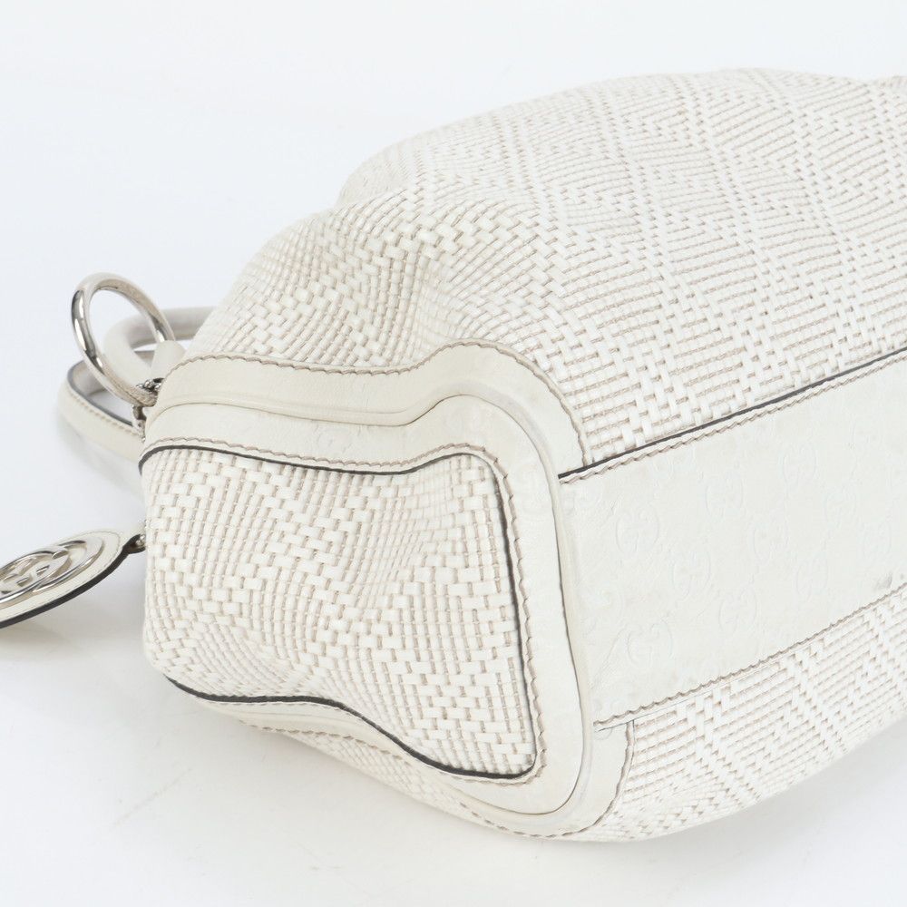 極美品 グッチ ディアマンテ シマ スーキー 211944 レザー トート