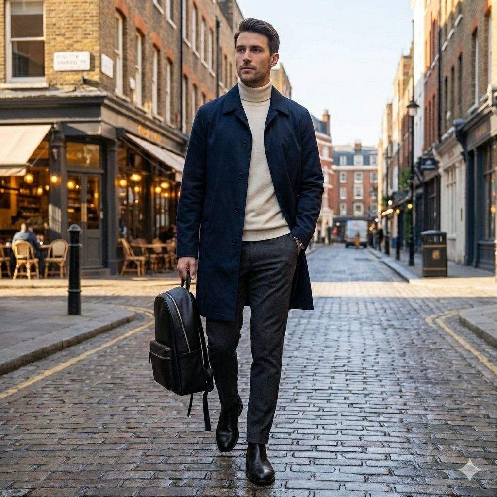 マッキントッシュ トロッター ステンカラーコート 中綿ライナー付