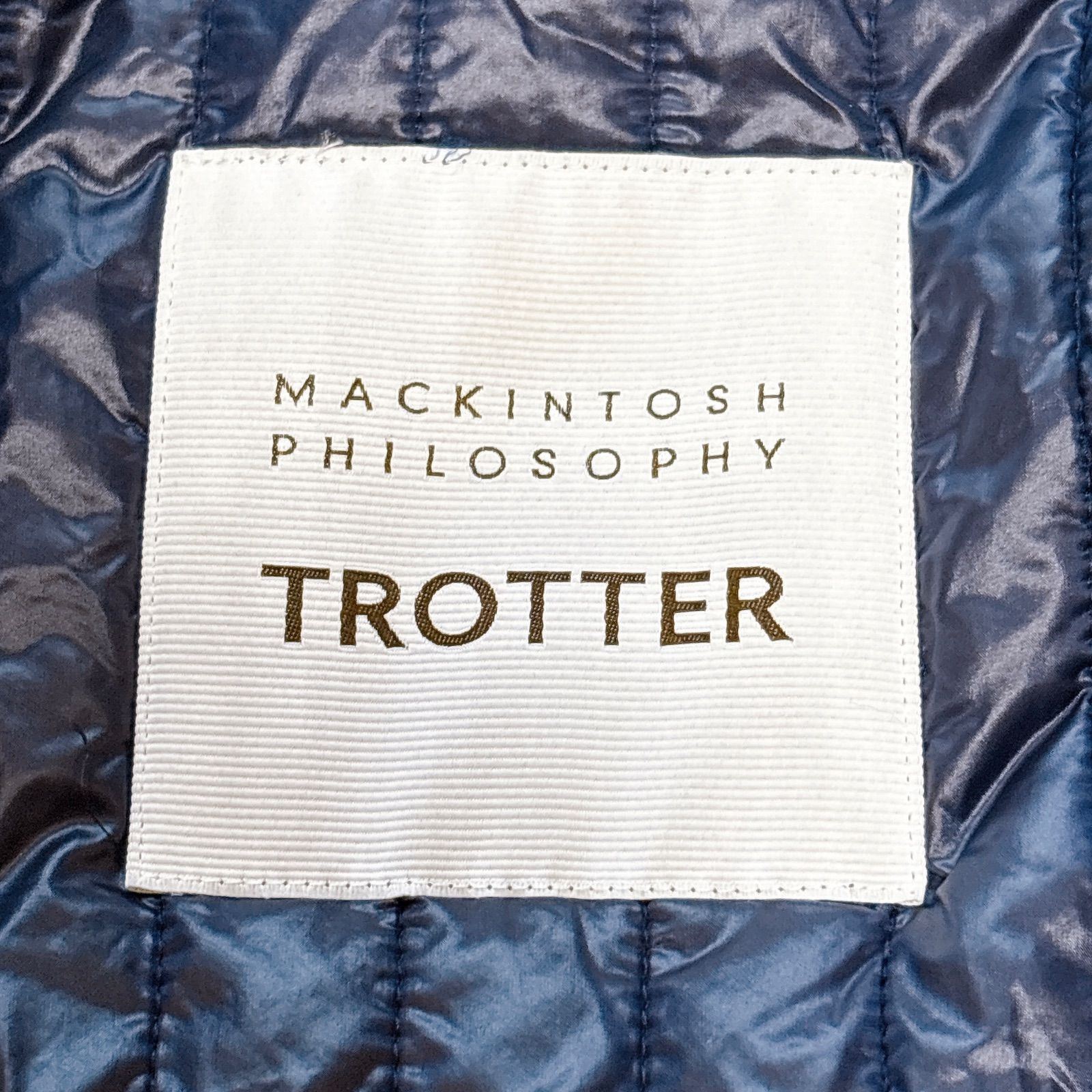 マッキントッシュ トロッター ステンカラーコート 中綿ライナー付