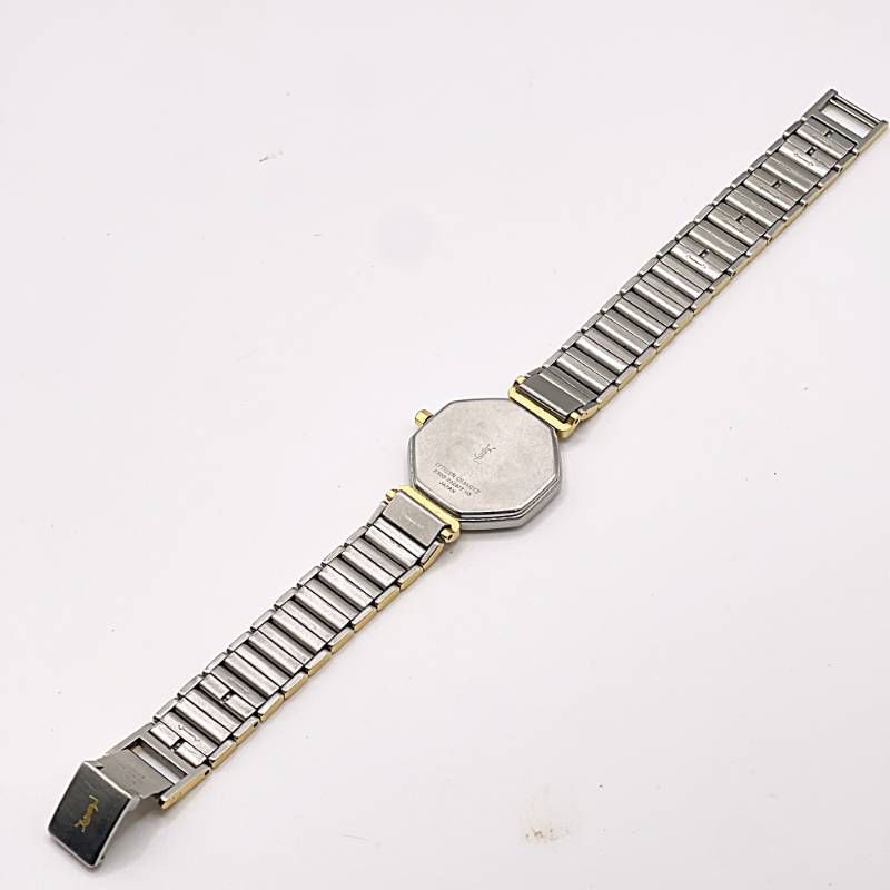 Ⴤ1298 美品ꕤYSL イヴ・サンローラン 腕時計 オクタゴン 2針 Ⴤ1298 美品ꕤYSL イヴ・サンローラン 腕時計 オクタゴン 2針